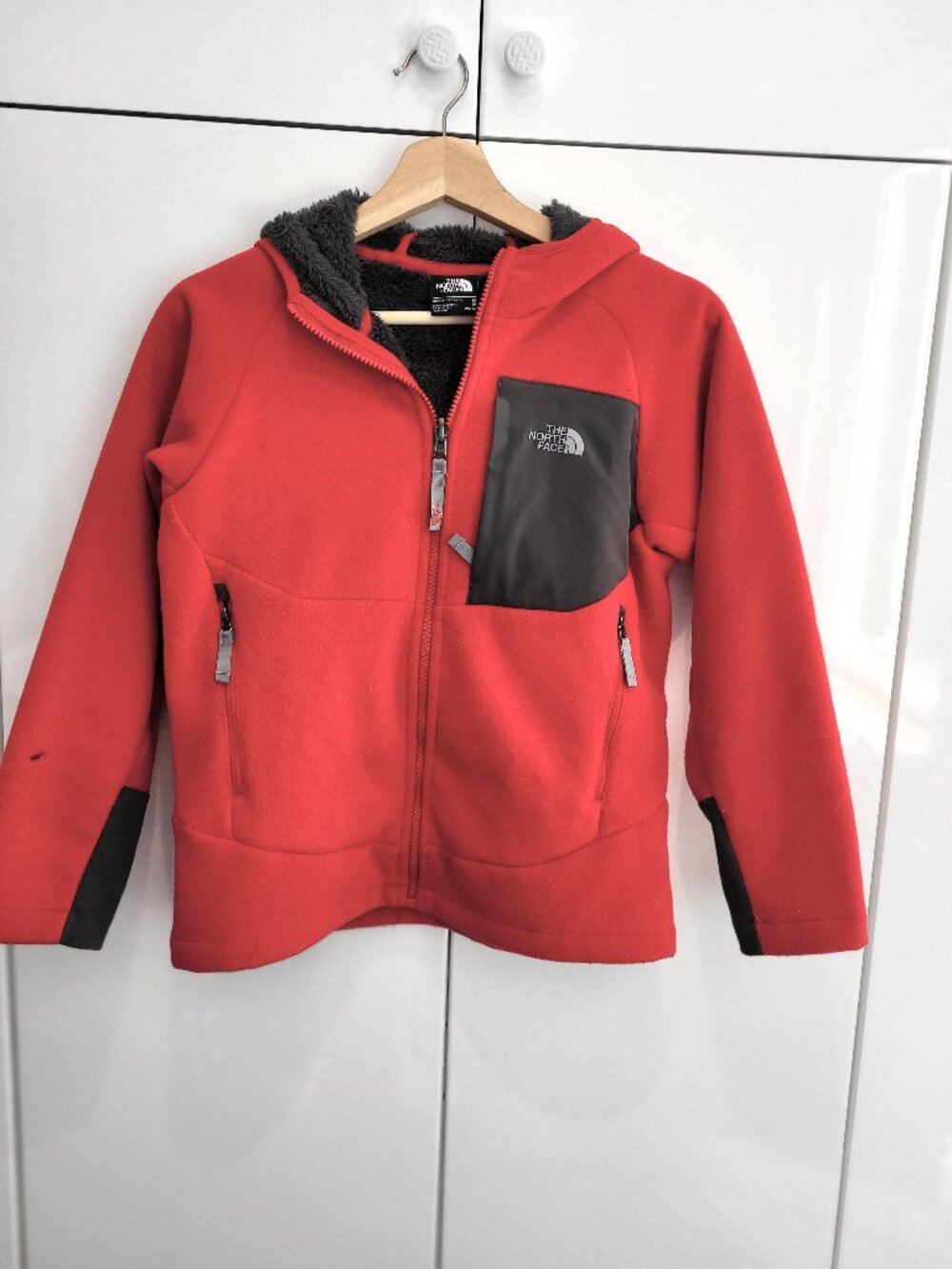 The North Face Lined Hooded Fleece Jacket Boys M (10-12)